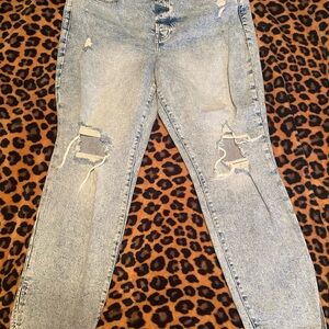 Old Navy Light Blue Distressed Boyfriend Jeans